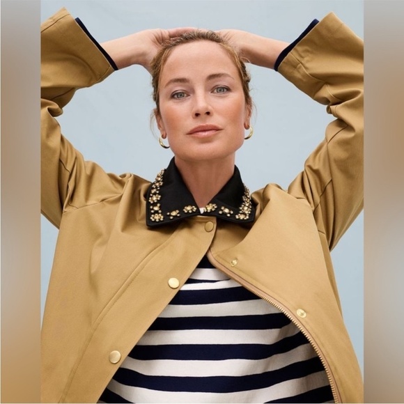 J.Crew Collection Barn Jacket with embellished collar - Picture 1 of 13